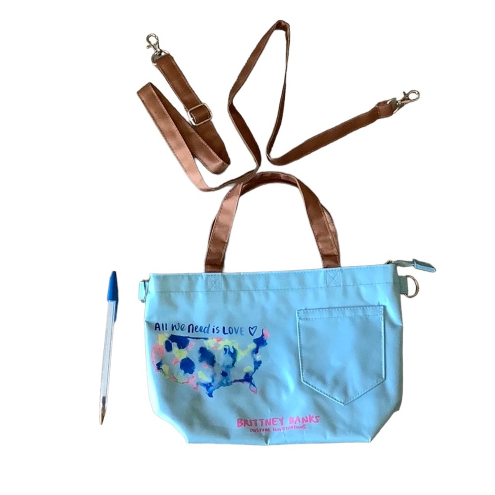 NWOT Tote with shoulder cross body 49”​